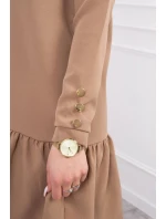 Velbloudí šaty s volánky Velbloudí šaty s volánky