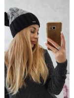 Paris fleecová čepice K212 šedá+černá Paris fleecová čepice K212 šedá+černá