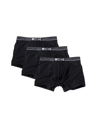 Pánské boxe 3PACK 4046-1003 Retro Černá - Mustang Pánské boxe 3PACK 4046-1003 Retro Černá - Mustang