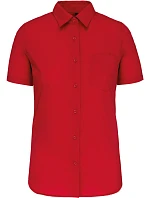 Kariban K 548 Popelínová halenka "Judith" s krátkým rukávem 20.K548 classic red Kariban K 548 Popelínová halenka "Judith" s krátkým rukávem 20.K548 classic red