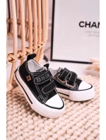 Dětské Tenisky Na Suchý Zip BIG STAR HH374200 Černé Dětské Tenisky Na Suchý Zip BIG STAR HH374200 Černé