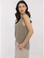 Halenka D73761M11218A khaki barva