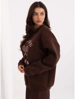 Mikina MJ BL H2519.34 tmavě hnědá Mikina MJ BL H2519.34 tmavě hnědá