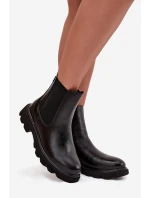 Dámské kotníkové boty – černé Rivelia, zateplené se zipem