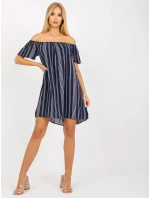 Dámské šaty D73771M30145I tmavě modré - Fresh Made