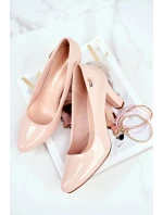 Lodičky na sloupku 1459 béžové - Step in style