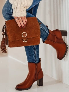 Dámské kozačky BOOTELY na podpatku velbloudí barvy FashionStreet ZY0497