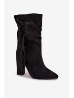 Boty na podpatku model 221127 Step in style Boty na podpatku model 221127 Step in style