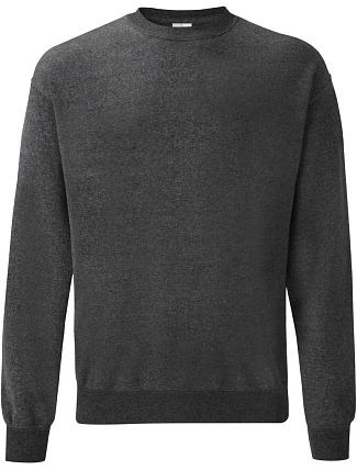 Fruit of the Loom Classic Set-In Sweat Mikina 16.2202 dark heather grey