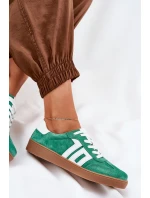 Tenisky Sportovní Obuv Semišová Zelená Vinceza 79517