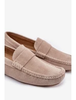 Semišové Pánské Mokasíny Big Star RR174050 Béžové