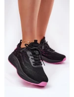 Tenisky Sportovní Boty Dámské Na Platformě Big Star RR274523 HI-POLY SYSTEM Černé