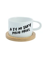 A TY MI TAKY POLIB PRDEL - bílá hrníček makronka 200 ml