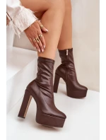 Boty na podpadku C-243 hědé - Stephan Paris