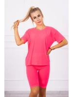 Souprava top+legíny růžová neonová Souprava top+legíny růžová neonová