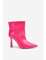 Lakovane Botky Na Špičce Vkládací Fuchsie Seliri
