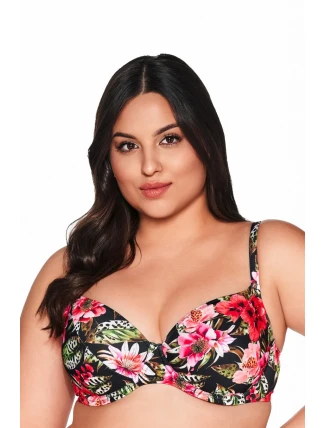 PLAVKOVÁ PODPRSENKA SK 219 FLORAL