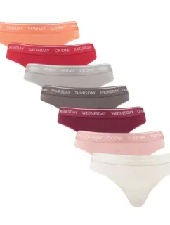 Calvin Klein Tanga 7Pk W 000QF5937E dámské