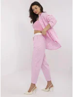 Kalhoty DHJ SP 8830.77 světle růžové