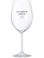 ON MĚ POŽÁDAL O RUKU A JÁ JEHO O VÍNO - čirá sklenice na víno 350 ml ON MĚ POŽÁDAL O RUKU A JÁ JEHO O VÍNO - čirá sklenice na víno 350 ml