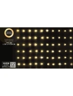 VÁNOČNÍ STROMEK SVĚTLA VENKOVNÍ / VNITŘNÍ SVĚTELNÝ ZÁVĚS 144 VEDL 120X120CM S DÁLKOVÝM OVLÁDÁNÍM TEPLÁ BÍLÁ