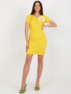 Dámské šaty LK SK 506335.21 Tmavě žlutá - Lakerta