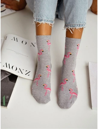 Milena ponožky 0200-176 Plameňáci 37-41 Milena ponožky 0200-176 Plameňáci 37-41