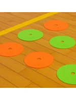 Ploché terénní značky - kulaté 15 cm - 12x oranžové SMJ sport ZPO-O