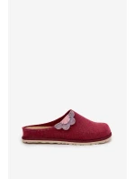 Dámské pantofle s květinou Inblu CS000043 bordó
