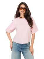 Halenka D74515M11340A světle růžová Halenka D74515M11340A světle růžová