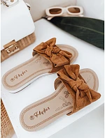Dámské žabky ZY0996 camel - FashionStreet
