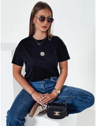 Dámské tričko FLORTA černé FashionStreet RY2558