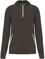 Kariban ProAct PA 360 Sportovní mikina s kapucí a 1/4 zipem 20.P360 dark grey Kariban ProAct PA 360 Sportovní mikina s kapucí a 1/4 zipem 20.P360 dark grey