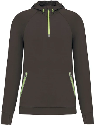 Kariban ProAct PA 360 Sportovní mikina s kapucí a 1/4 zipem 20.P360 dark grey Kariban ProAct PA 360 Sportovní mikina s kapucí a 1/4 zipem 20.P360 dark grey