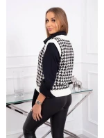 Svetr bez rukávů v barvě peplite ecru