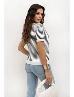 Svetr s krátkým rukávem model 230140 Italy Moda Svetr s krátkým rukávem model 230140 Italy Moda