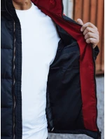 Pánská prošívaná zimní bunda s kapucí FashionStreet navy blue TX4929