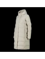 Dámská dlouhá zimní bunda CMP zateplený nepromokavý kabát béžová (34K0096/A238)