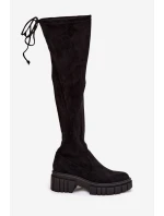 Dámské semišové boty Workers Černá Cheera