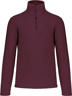 Kariban K 912 Mikrofleecová mikina s 1/4 zipem "Enzo" 20.K912 wine