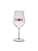 TY A JÁ - čirá nerozbitná sklenice na víno 470 ml TY A JÁ - čirá nerozbitná sklenice na víno 470 ml
