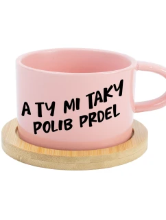 A TY MI TAKY POLIB PRDEL - růžová hrníček makronka 200 ml