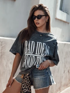 Dámské tričko s potiskem HAYATOUS graphite FashionStreet RY2648
