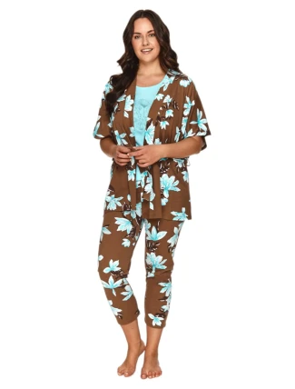 Dámský župan 2715 brown - TARO