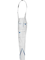 Daiber JN 848 (42-60) Pracovní kalhoty s laclem - Color 02.0848 white/royal
