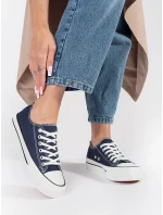 Klasické tmavě modré tenisky dámské platforma Klasické tmavě modré tenisky dámské platforma