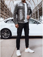 Pánská džínová bunda černá FashionStreet TX4696
