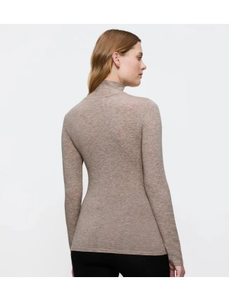 Beauty Layers Top LSL Turtleneck 04 - BROWN - TRIUMPH BROWN - TRIUMPH