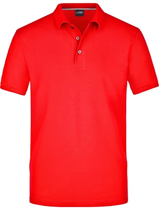 Daiber JN 708 Pánské pima piqué polo 02.0708 light red Daiber JN 708 Pánské pima piqué polo 02.0708 light red