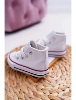 Dětské Vysoké Tenisky Bílé Filemon